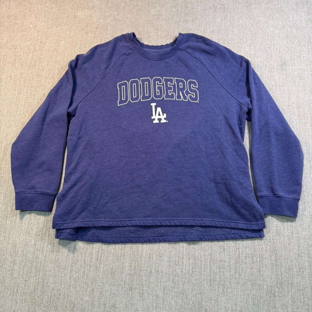Campus Lifestyle MLB LA Dodgers Sweatshirt Blue Graphic Pullover Large